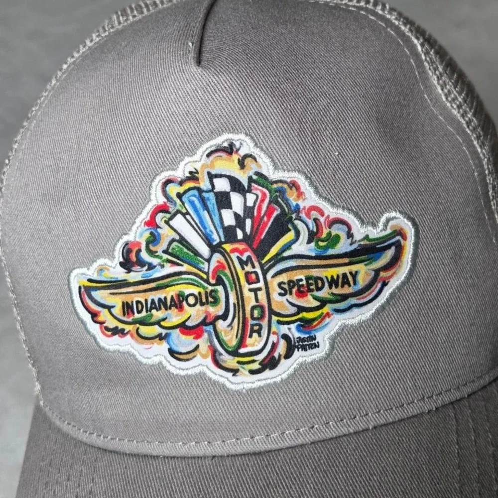 Indianapolis Motor Speedway‎ SnapBack Embroidered Cap Hat - by JUSTIN PATTEN